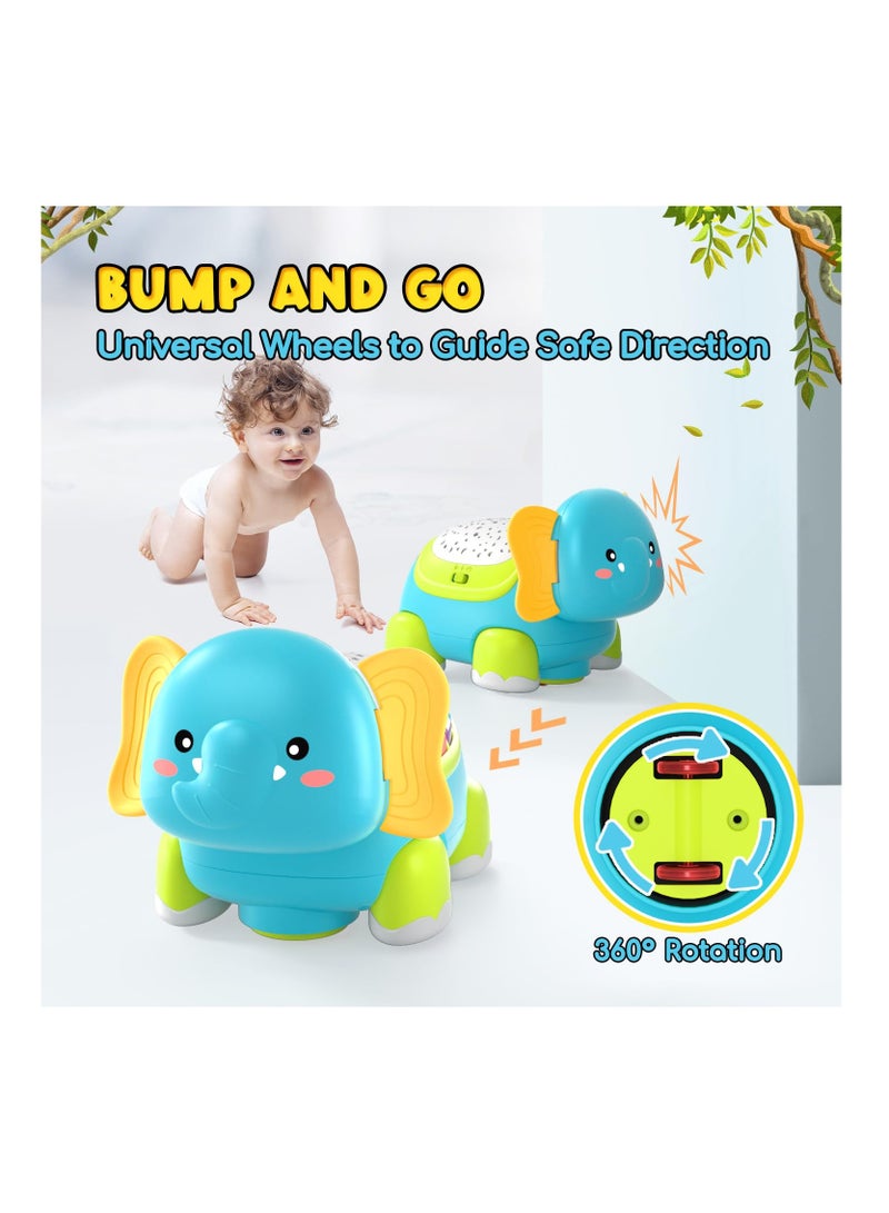 Excefore Crawling Musical Elephant Toys for 0-12 Months, Baby Toys 6 Months Plus, Toddler Sound Toys with Projector Light, Learning Gifs Toys for Boys Girls 1 Year Old - Image 5
