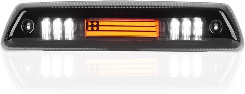 Bomusou 3rd Brake Light Fit for Ford F150 2009-2014 LED High Mount Stop Cargo Light Lamp, (Not Fit for Harley Davidson & SVT Raptor that has Hill Decent Control), Chrome Housing Smoke Lens - Image 1
