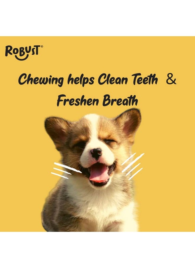 ROBUST Long Lasting All-Natural Dog Chew Bones - 5 Inches (12Units) | Premium Compressed Rawhide Chews For Small, Medium & Large Dogs | Healthy & Digestible Rawhide Bones To Improve Oral Health  - Image 5