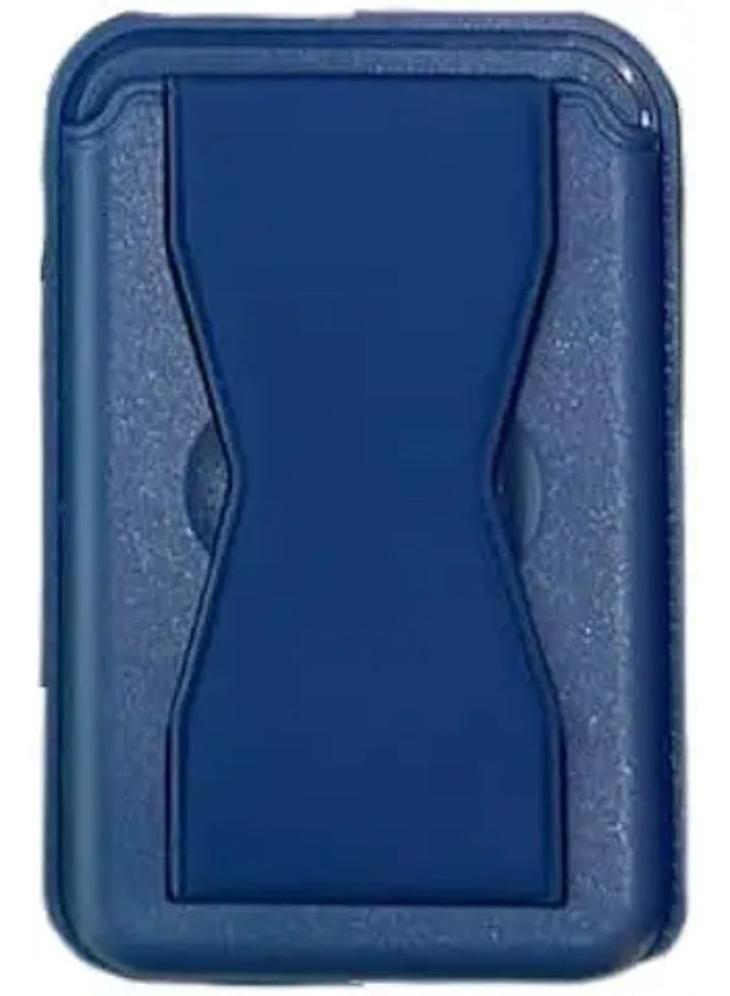 NEXT STORE Magnetic Wallet with Stand, Eco-Friendly PU Card Holder Compatible with iPhone 12, Steel Blue