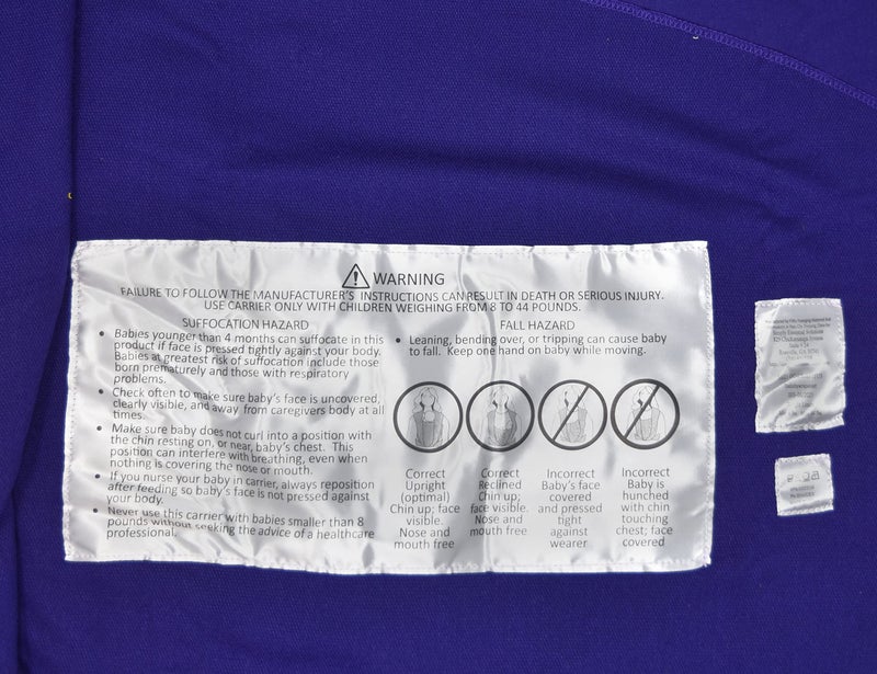 Simply Essential Solutions Baby Wrap Carrier Soft, Stretchy, Cotton Baby Wrap, Baby Sling, Nursing Cover Up for use with Newborn-Toddler: Evenly distributes Weight for More Comfortable Carrying (Violet) - Image 4