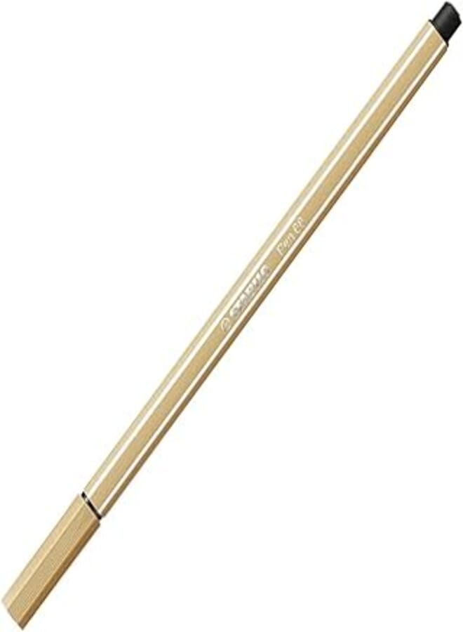 Premium Fibre-Tip Pen - STABILO Pen 68 - Pack of 1 - Light Ochre