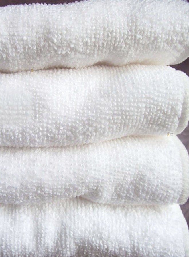 Rachna 4 Layer Reusable Bamboo Cotton Diaper Inserts for Babies | Extra Soft Quick Absorbing Hypoallergenic Liner Pad Sets for Nappies – White – Pack of 4-36 x 14 cm - Image 5