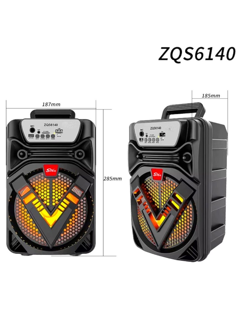 سينجي مكبر صوت لاسلكي محمول مقاس 6.5 بوصة ZQS6140 مع ميكروفون أسود - Image 5