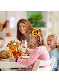 HOXIEYA 2PCS Thanksgiving Turkey Hair Bows for Girls Cute Bow Clip Thanksgiving Hair Accessories Oange Bows Turkey Alligator Clips for Babies Toddlers Accessories Teens Gifts (Oange Turkey)  - Image 5
