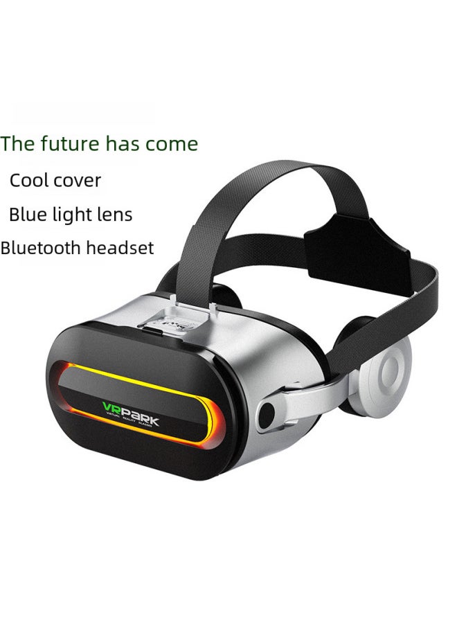 Generic Wireless VR Headset Box VRPARK J60 High Definition Smart Glasses One Piece Machine Popular Entertainment Social Plastic Glasses-Color:J60 White X3 Handle  - Image 2