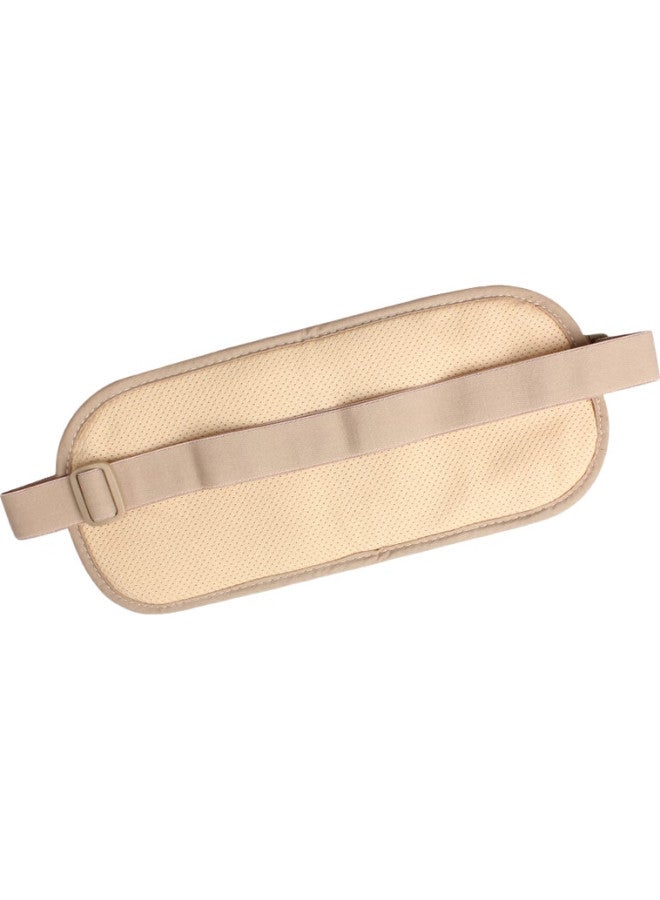 Wellhouse Close-Fitting Waist Bag, Portable Anti-Theft Document Holder For Men And Women, Travel, With Space For Tickets And Phone Storage, Apricot Color, Size L - Image 1