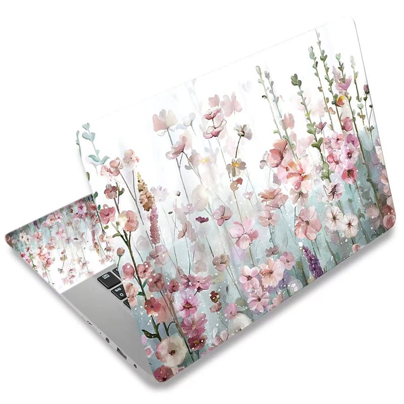 DINKY Laptop Skin Sticker Decal, 12" 13" 13.3" 14" 15" 15.4" 15.6 inch Laptop Universal Reusable Vinyl Skin Stickers Cover Art Decal Notebook PC Personalized Protector-Wildwill Flora - Image 1
