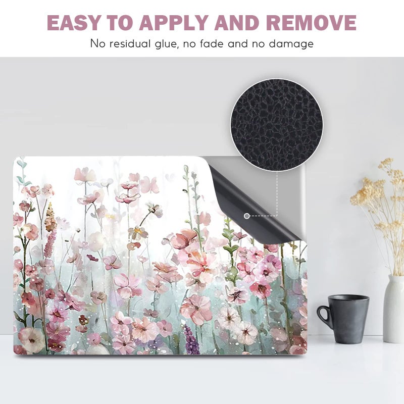 DINKY Laptop Skin Sticker Decal, 12" 13" 13.3" 14" 15" 15.4" 15.6 inch Laptop Universal Reusable Vinyl Skin Stickers Cover Art Decal Notebook PC Personalized Protector-Wildwill Flora - Image 5