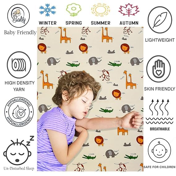 Luxe Layers Premium Kids Heavy Glace Cotton Super Queen Size Double Bedsheet with Two Pillow Covers 90 X 100 Inches Luxury Cotton Blend 300 TC Soft Hypoallergenic Bed Sheet Cream  - Image 4
