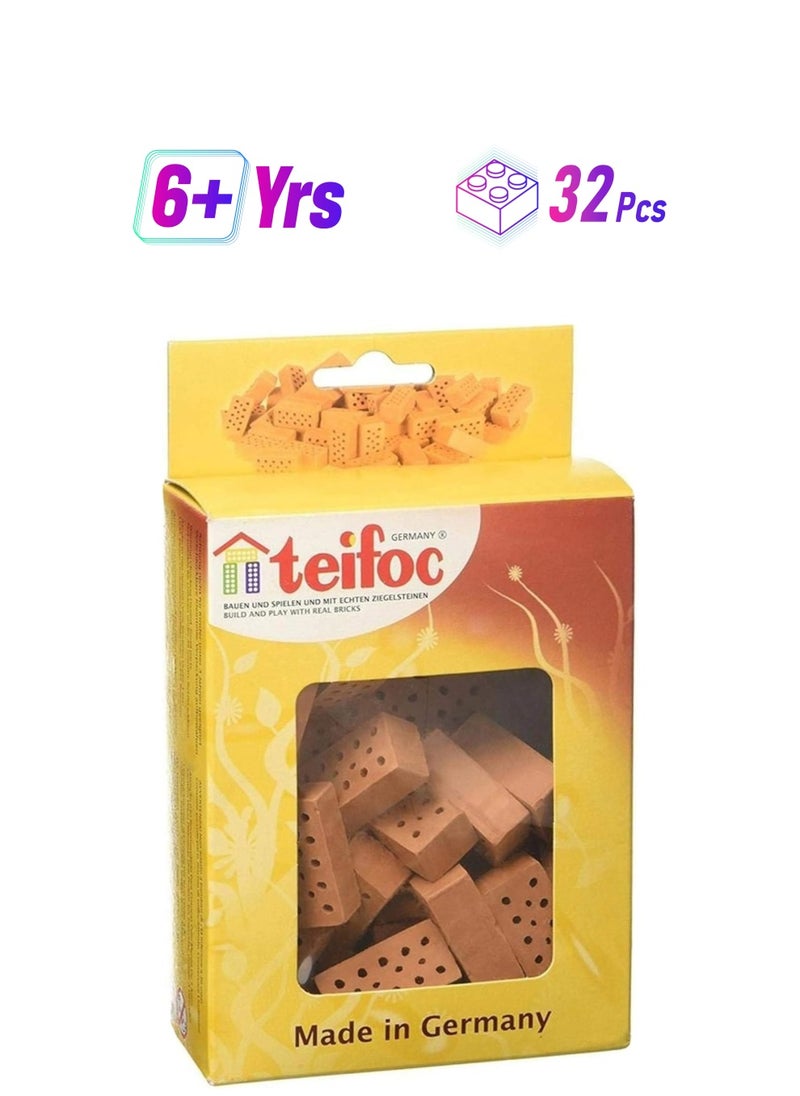 Teifoc Brick Construction Toys - TEI 906601 - Set Of Bricks - 6+ Years - 32pcs  - Image 1