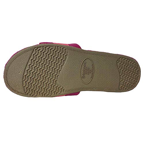 isotoner Cabanas Women's Memory Foam Resort Indoor/Outdoor Slippers (Very Berry, US Footwear Size System, Adult, Women, Numeric Range, Medium, 6.5, 7) - Image 3