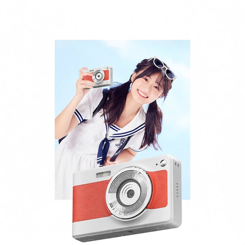 1080P Digital Camera Digital Video Camera Camcorder 56MP 2.88 Inch IPS Screen 8X Digital Zoom AF Auto Focus Anti-shake Face Detect with 32GB Memory Card 2pcs Batteries Christmas Gift for Kids Teens - Image 5