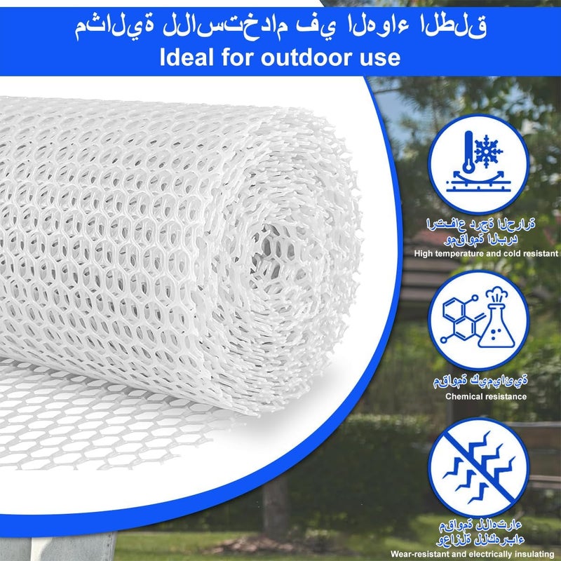 gluckluz Gutter Guard Mesh Protector,0.4x5M Screen Roll Rain Gutter Guard 30Pcs Clip Fixing Hooks Leaf Protection Cover Netting to Stop Gutter Drain Downspout Clogging from Leaves or Debris DIY Garden - Image 4