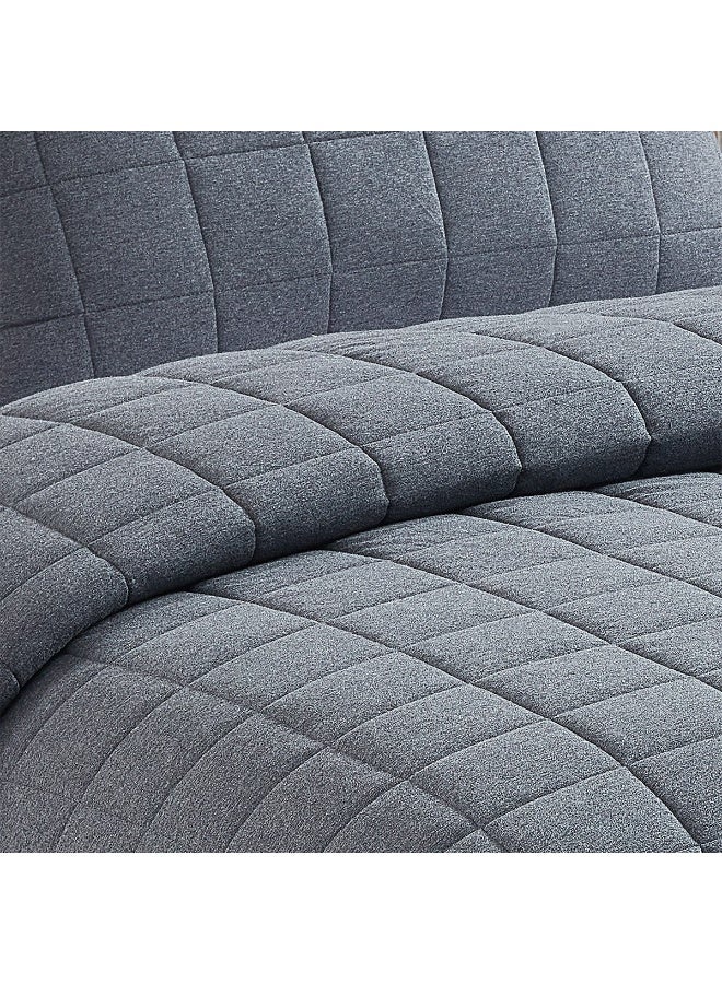 Home Box طقم لحاف صيفي مزدوج من قطن كنيتنوك 2 قطعة 220 × 150 سم - Image 3