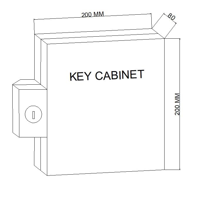 AHD FIRE Lockable key safe box for 20 keys AHD brand - Image 5