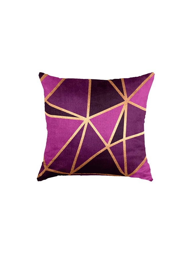 RIZARIES SuperSoft Purple Metallic Throw Cushion - Image 1