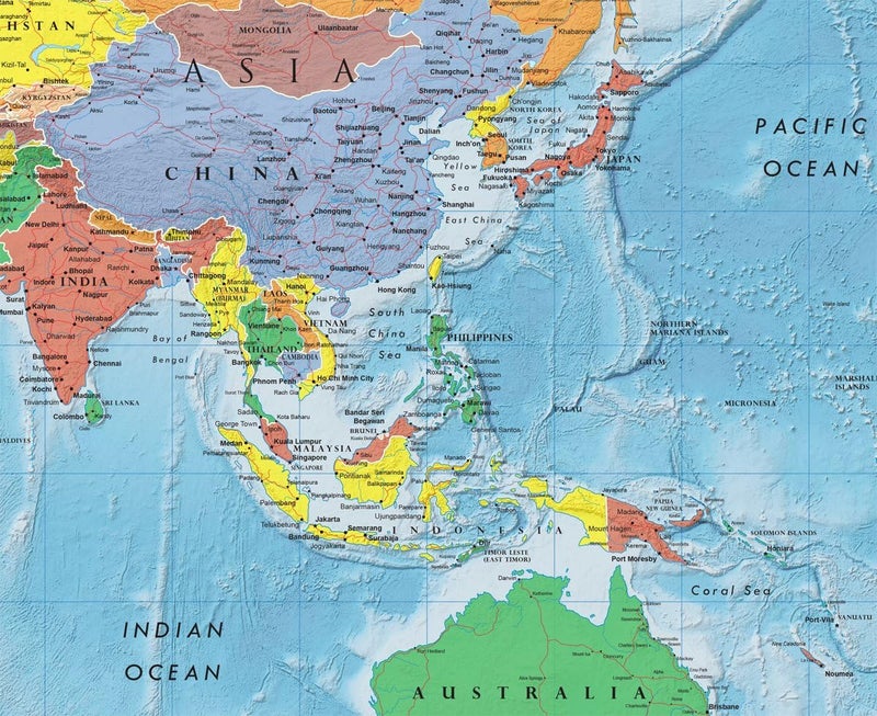 Swiftmaps World Premier Wall Map Poster Mural 24h x 36w Paper Rolled - Image 5