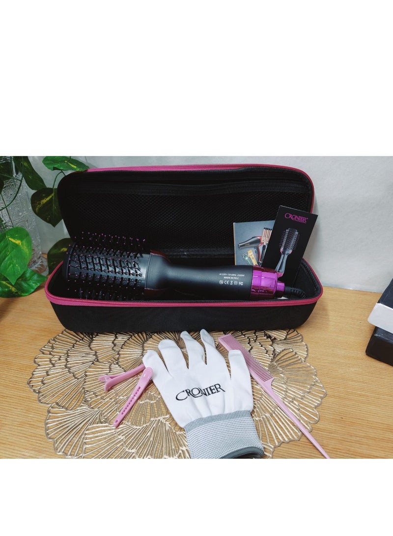 Cronier One Step Hair Dryer Brush 2-in-1 – Hot Air Brush for Hair Styling and Drying in One Step, Professional Electric Hair Brush with Ionic Technology, Anti-Tangle Hair Volumizer Straightener, Multi Heat Settings, 360° Swivel Cord, Salon Style Hair Tool for All Hair Types - Image 3