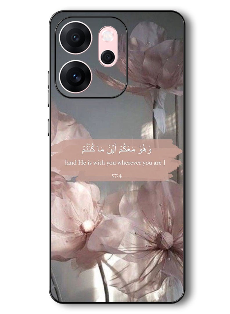 Theodor Case Compatible with Oppo Reno 14 F 6.57 Inch Protection Shockproof Bumper Cover He is with you - Image 1