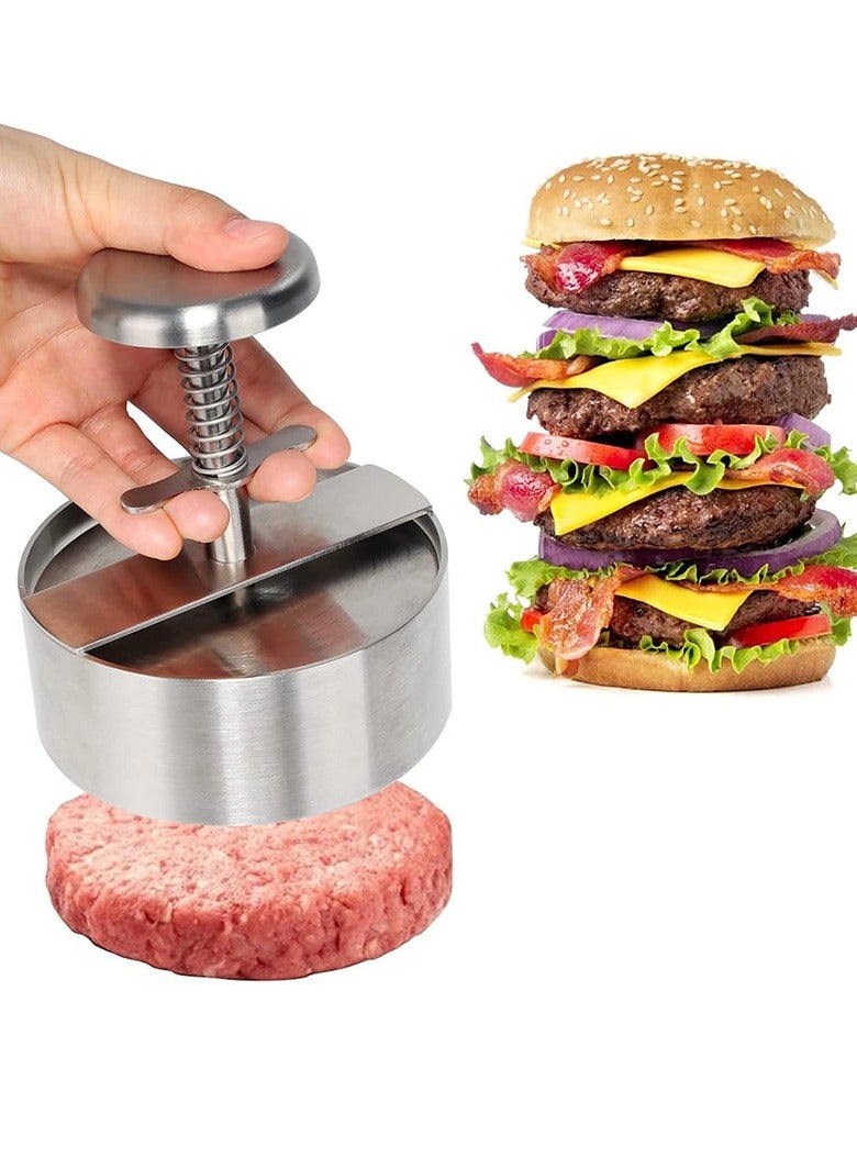 عام همبرغر اللحوم الصحافة 304 الفولاذ المقاوم للصدأ اللحوم الصحافة كعكة الصحافة همبرغر اللحوم فطيرة مصبوب اللحوم العفن المطبخ - Image 1