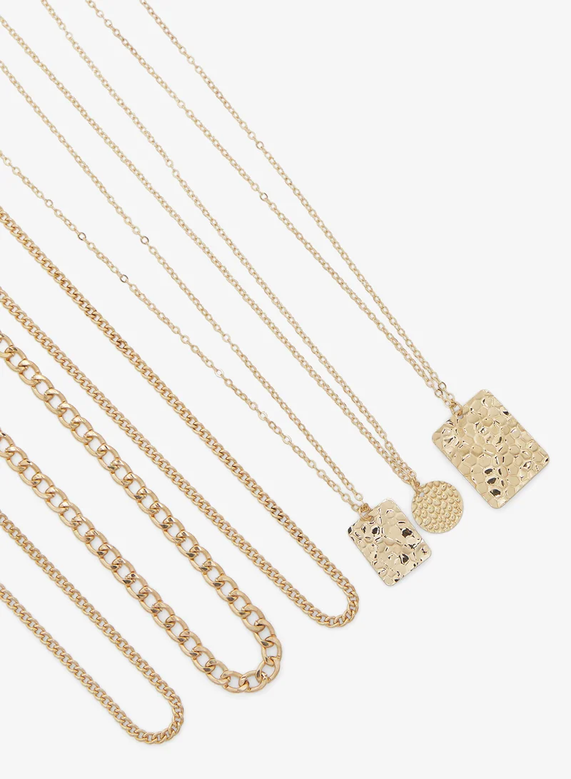 جينجر Multipack Layered Necklace with Charms