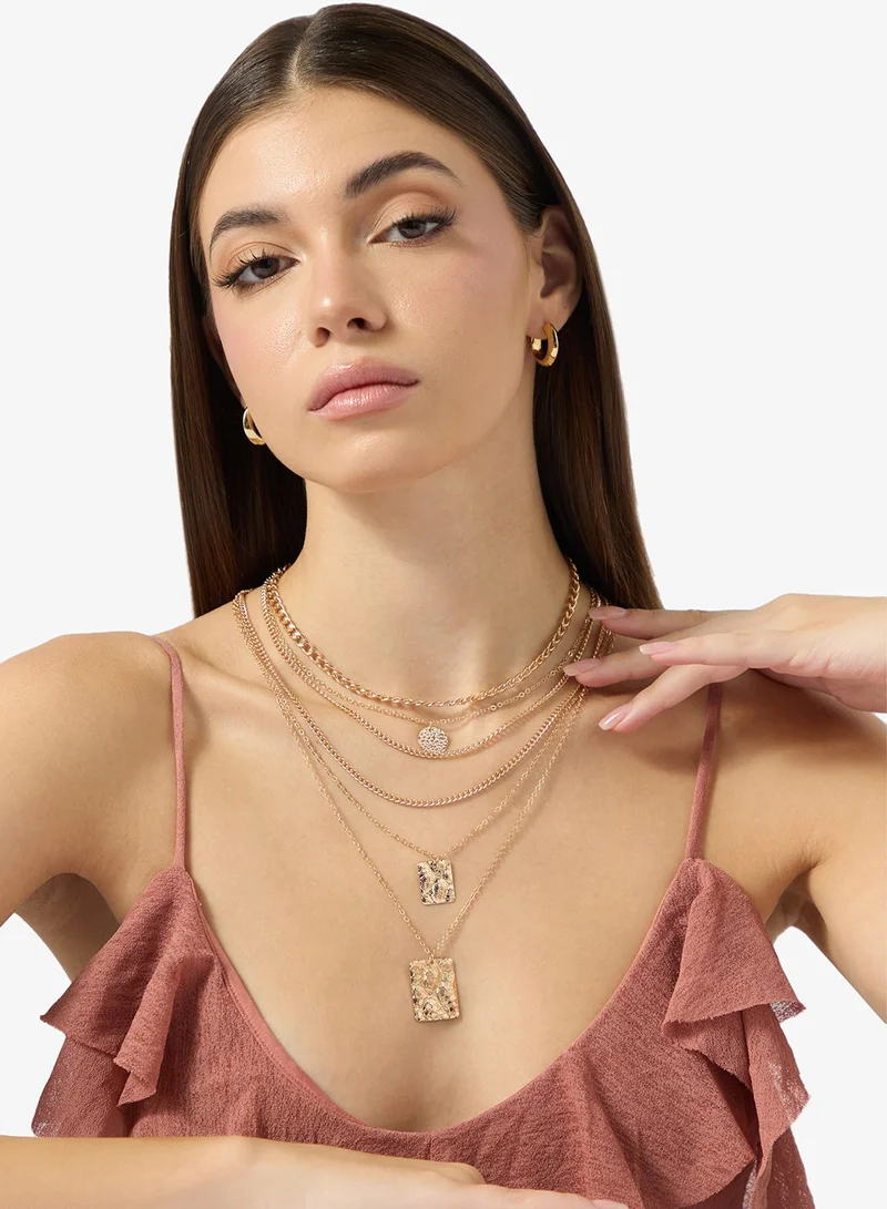 Multipack Layered Necklace with Charms