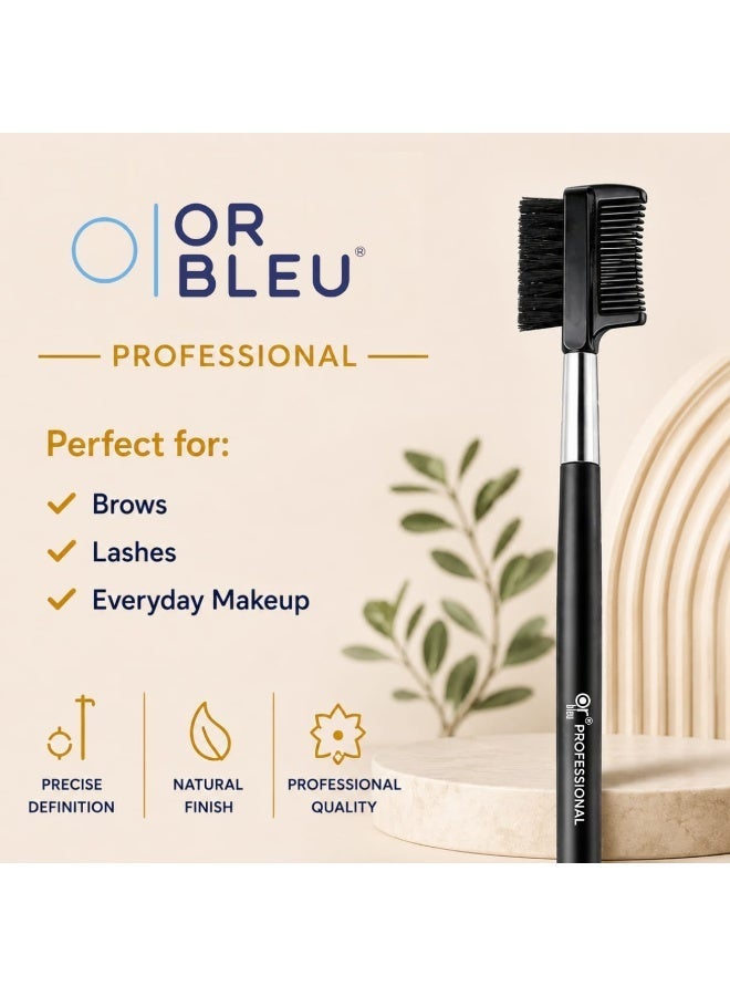 OR BLEU Eyebrow Brush & Brow Comb for Eyebrow Grooming, Eyelash Separation & Mascara Clump Removal - Image 5