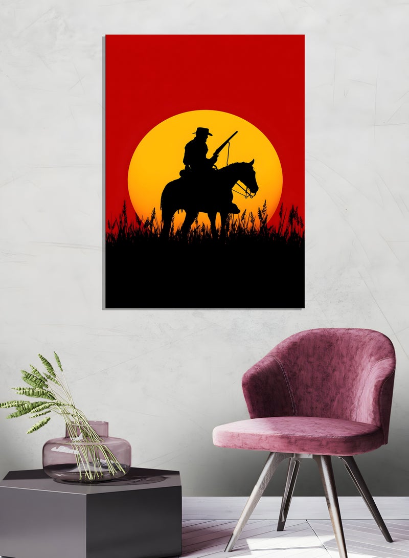 MODCLASS Wall Art Printed Frame Red Dead Redemption  - Image 1