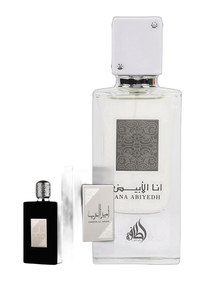 Lattafa Asdaaf Lattafa Ameer Al Arab EDP 100ml & Ana Abiyedh EDP 60ml Bundle - Image 1