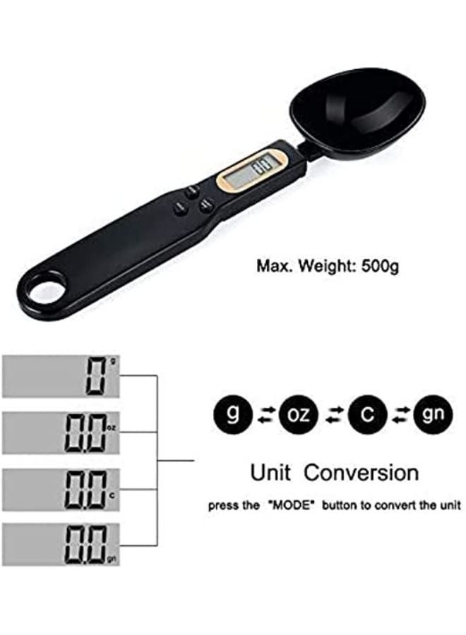 Digital Measuring Spoon Weighing for Gram and OZ Digital Kitchen Scale with Handle Grip and Spout for Coffee Power Pills Tea Flour Oil Baking - Image 5