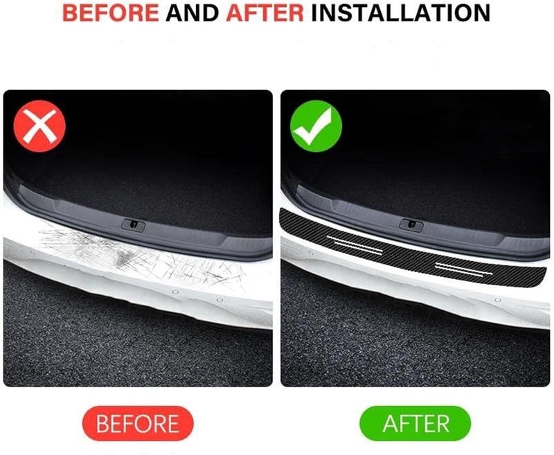 Vuzmode Carbon Fiber Rear Bumper Protector for Nissan Tiida - Image 5