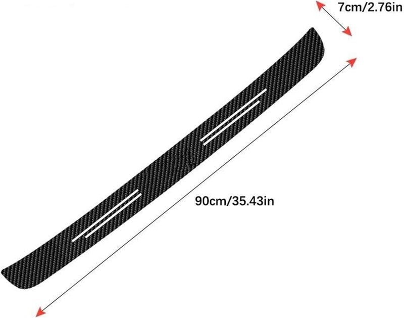 Vuzmode Carbon Fiber Rear Bumper Protector for Nissan Tiida - Image 2