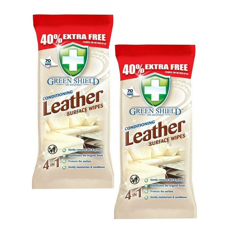 Greenshield Leather Wipes Pack of 2 - Image 3