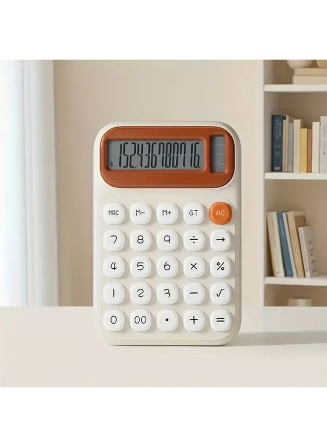 12 Digit Large Display Calculator Grey Solar Battery Dual Power Office Home - Image 4