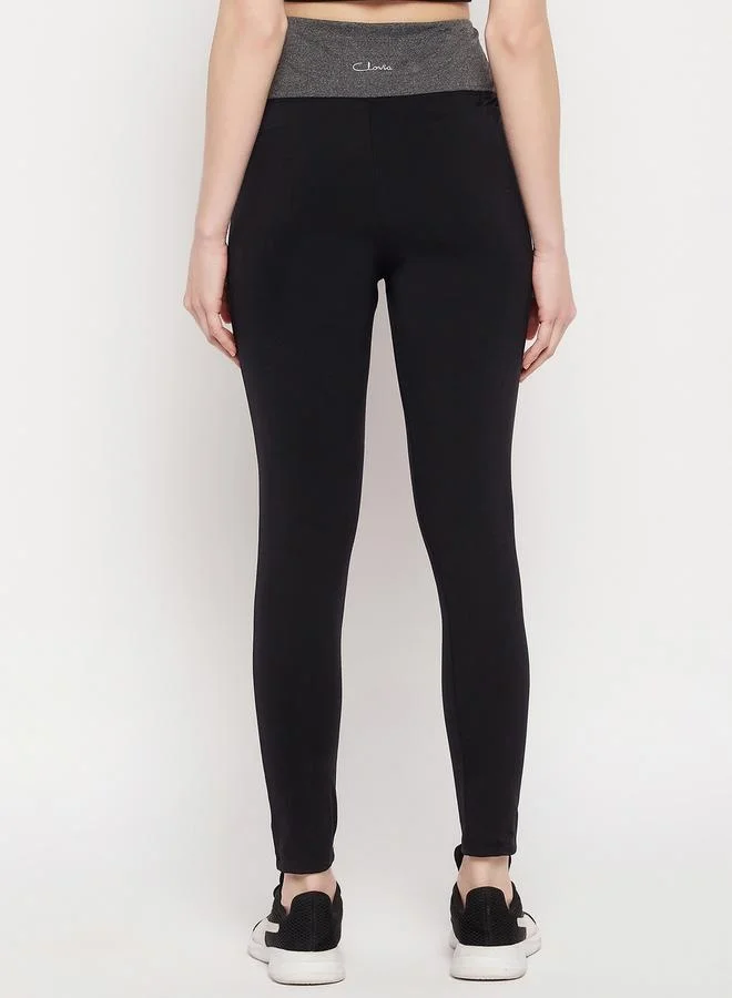Clovia Clovia High Rise Printed Waistband Tights