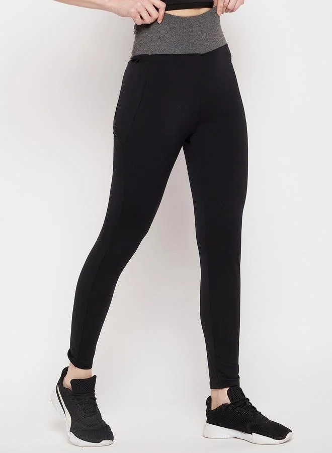 Clovia Clovia High Rise Printed Waistband Tights