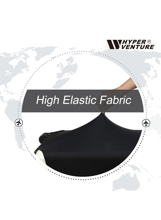 HYPER VENTURE Luggage Cover Suitcase Protetor, Black, XL, Black - Image 4