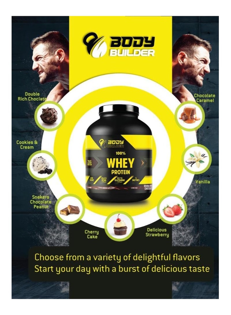 Body Builder Whey Protein Plus Amino Acids Cookies and Cream, 4 LB - Image 5