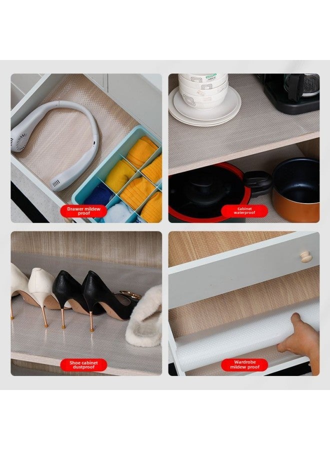 Kitchen Waterproof Oil-proof Stickers Anti-rust Oil-proof Drawer Pad Paper Cabinet Moisture-proof Pad EVA Kitchen Cabinet Wardrobe Shoe Cabinet-Color:Food Grade Extra Thick ]-Specifications:30cm * 1.5 M - Image 3