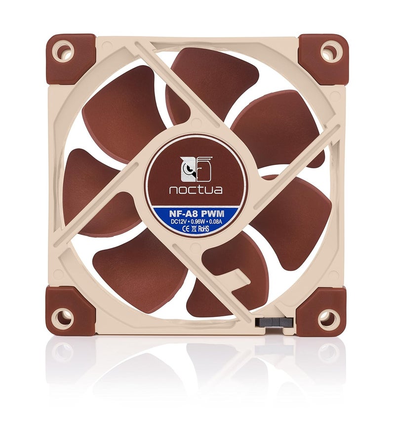 NOCTUA مروحة نوكتوا NFA8 PWM الهادئة الممتازة 4Pin 80mm بني - Image 4