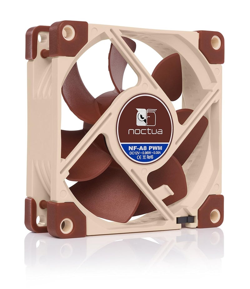 NOCTUA مروحة نوكتوا NFA8 PWM الهادئة الممتازة 4Pin 80mm بني - Image 2