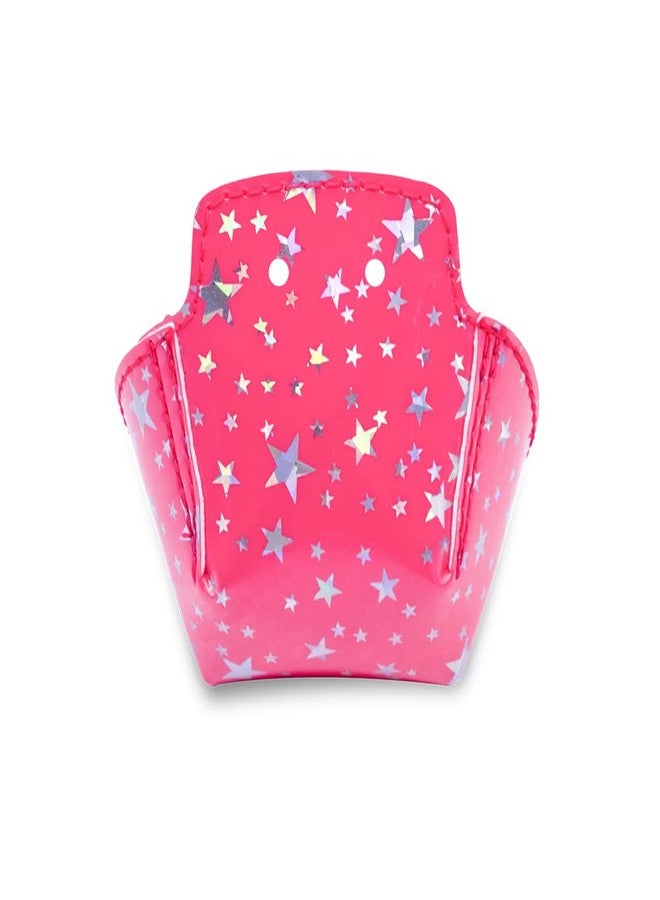 Capetos Roller Skates - TPU Toe Cap Guard Protectors Roller Skate Derby Speed - Pair (Pink Stars) - Image 3