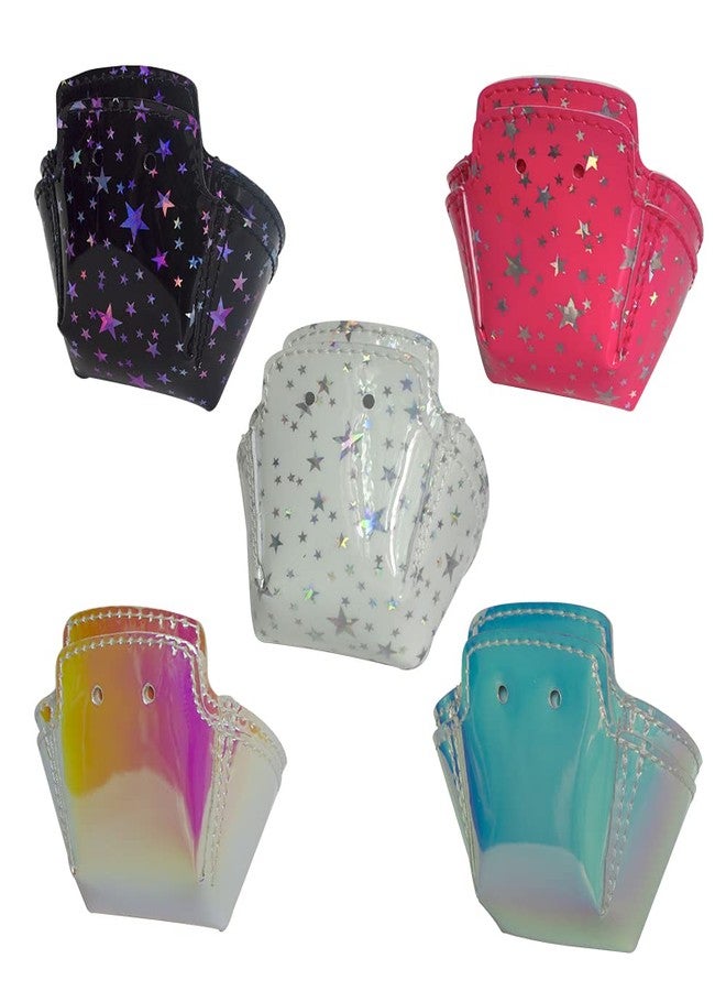 Capetos Roller Skates - TPU Toe Cap Guard Protectors Roller Skate Derby Speed - Pair (Pink Stars) - Image 1