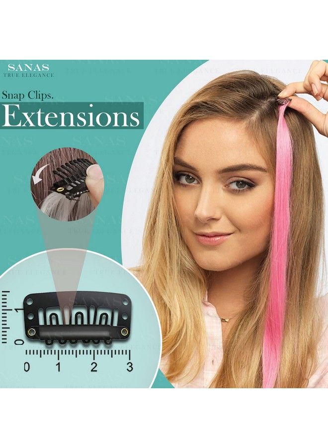 Sanas Snap Hair Clips For Women 40Pcs Clips For Hair Extensions Clip In Streaks Snap Clips Hair Extension Clips Clip In Extensions Hair Extensions Clip In Magic Grip Hair Pins 40 Pcs - Image 3