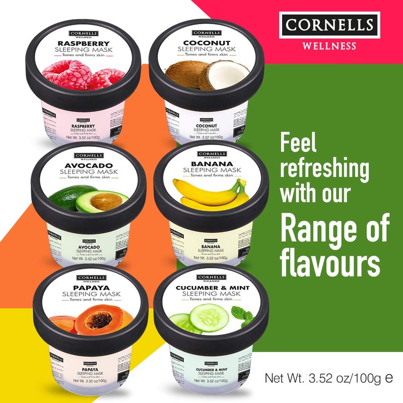 Cornells Wellness, Hydrating & Nourish, Papaya Sleeping Mask 100G, For Unisex - Image 5