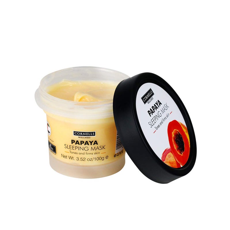 Cornells Wellness, Hydrating & Nourish, Papaya Sleeping Mask 100G, For Unisex - Image 2