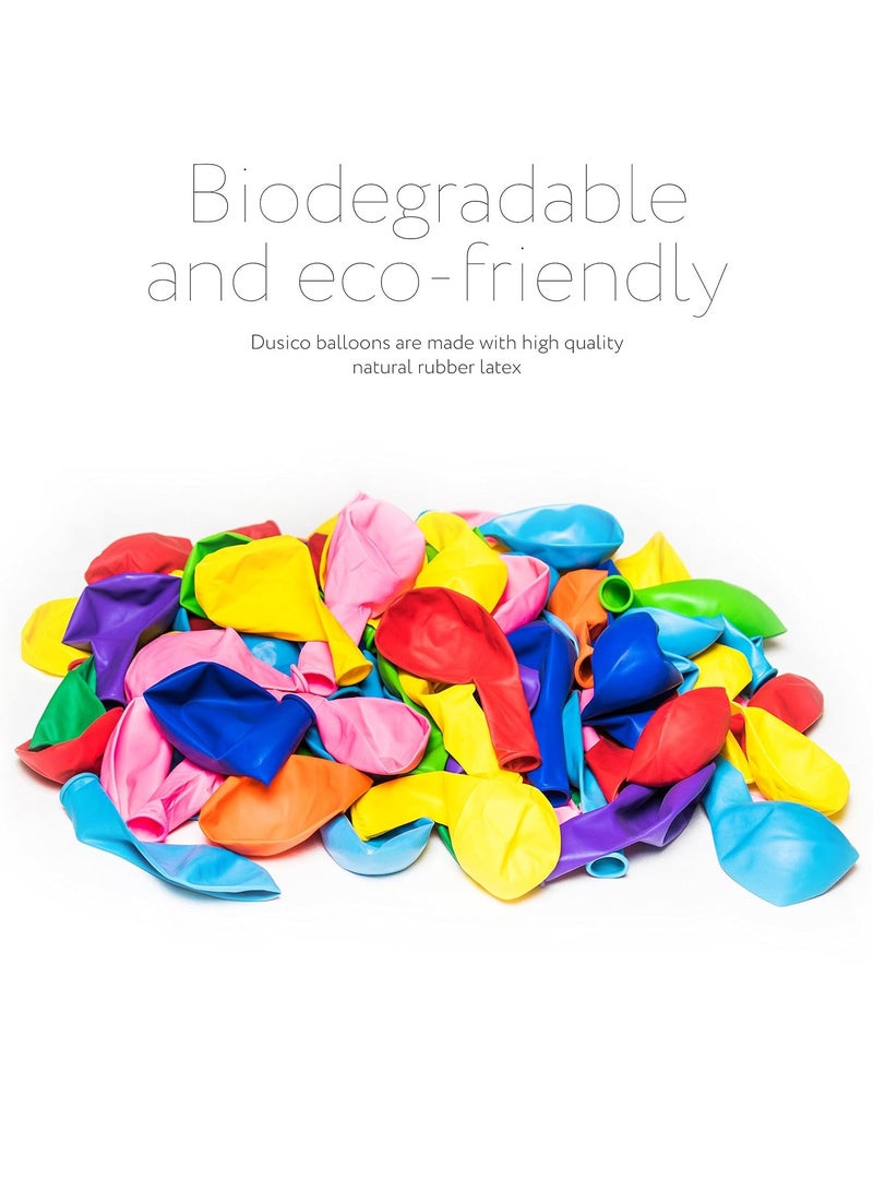 VIO 100 Piece 12 Inch Assorted Colors Rainbow Latex Balloons Bright Color Balloons for Happy Birthday Baby Shower Wedding Anniversary Birthday Party Graduation Special Celebrations Events Balloons for Garland and Balloon Arch of 100 Balloons Bright Shiny Colorful Balloons for Helium or Air Use Colorful Party Decorations Essential Party Supplies - Image 2