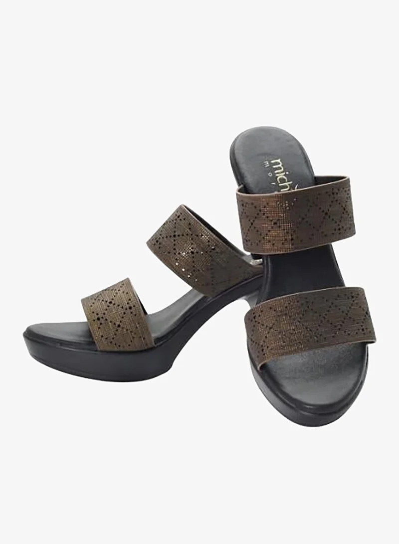 Michelle Morgan Brown 092-3060 Michelle Morgan Ladies High Heel Sandals 514RC513 Brown for Women | Best Price UAE