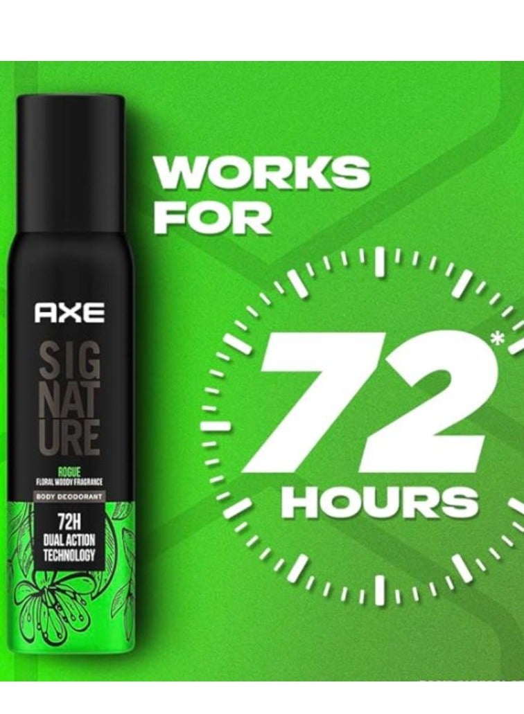أكس مزيل رائحة العرق للجسم برائحة الزهور الخشبية من آكس سيجنتشر روج، 72 ساعة، 122 مل - Image 3